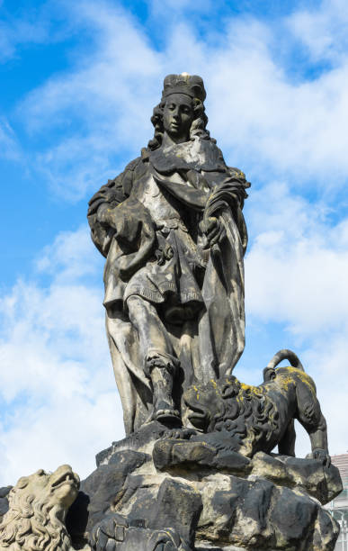 istock Statue of Vitus on Charles Bridge in Prague 866169014