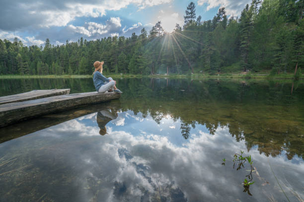 istock Girl in the mountains, Switzerland 866192372