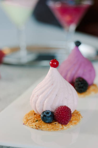 istock White soufle cake on white ceramic plate at restaurant. 866195144