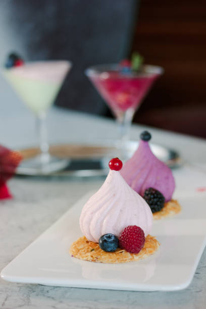istock White soufle cake on white ceramic plate at restaurant. 866195212