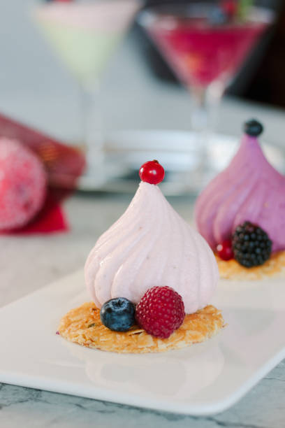 istock White soufle cake on white ceramic plate at restaurant. 866195302
