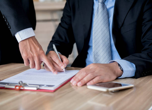 istock work with colleague as teamwork, goal and KPI 866204844