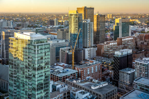 istock Montreal view of downtown at sunset 866210638