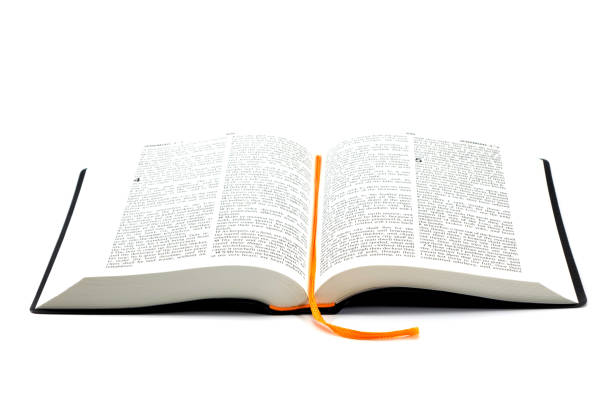 Holy Bible on white background Open Holy Bible book on white background Bible stock pictures, royalty-free photos & images