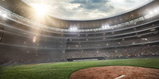 istock Professional baseball arena in 3D 866218884