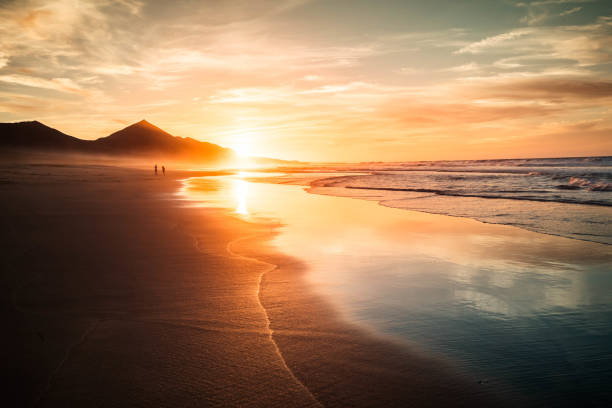 istock Beautiful sandy beach sunset Fuerteventura, Cofete, Barlovento 866219018
