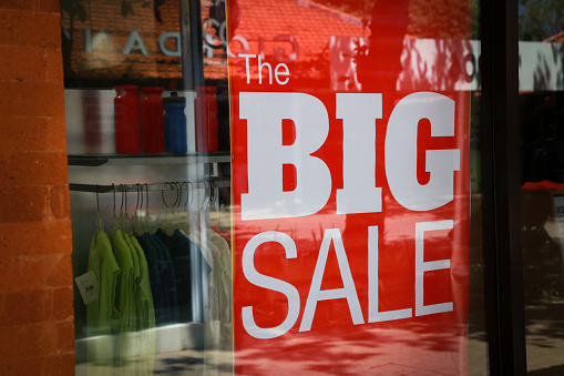Sale signs - shopping concept