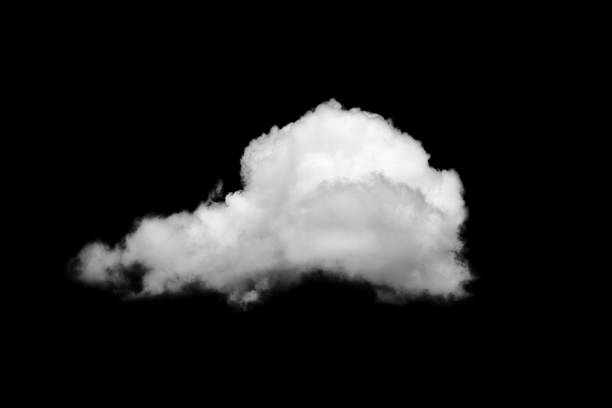 istock Black sky and singles with cloud isolated on black background 866228124