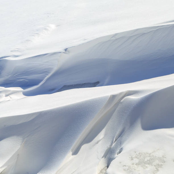 istock Whimsical big snowdrifts on a winter sunny day 866232592