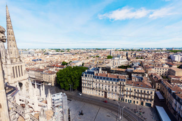 istock Aerial panorama of Bordeaux 866234042