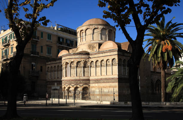 Messina, Norman architecture stock photo