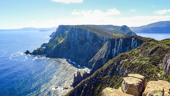 Cape Pillar in the south of Bruny Island, Tasmania