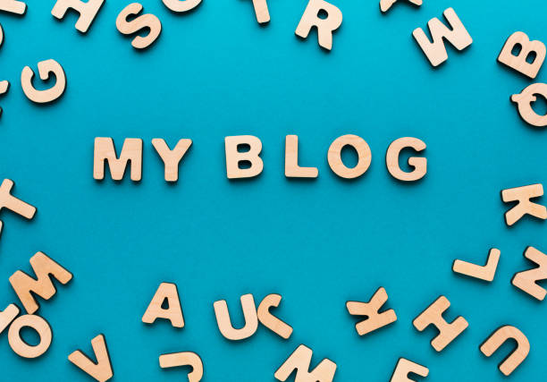 istock Words My Blog on blue background 866241228