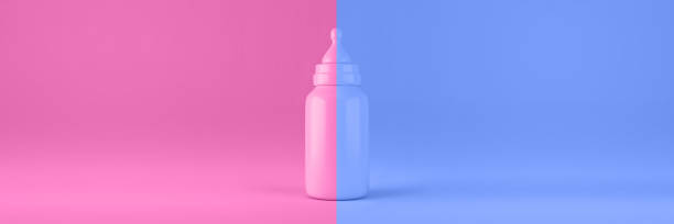 istock Baby bottle isolated, education and growth concepts. Original 3d rendering 866251462