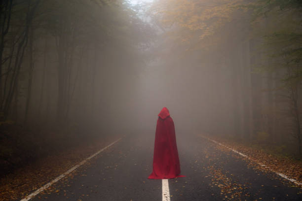 istock Red Riding Hood in the forest 866255872