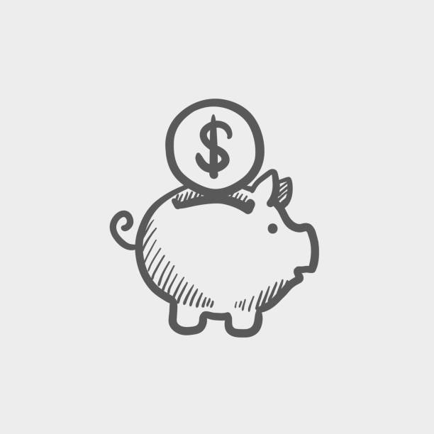 Piggy Bank With Dollar Coin Stock Illustration - Download Image Now - Safe  - Security Equipment, Banking, Safety - iStock