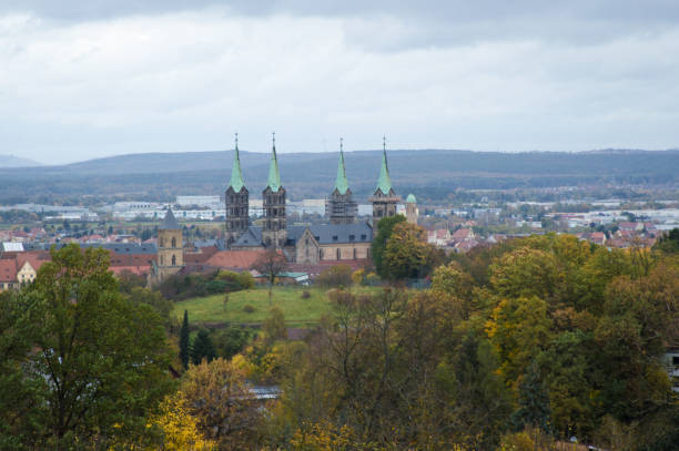 Cityscape View of Bamberg on a day in Autumn