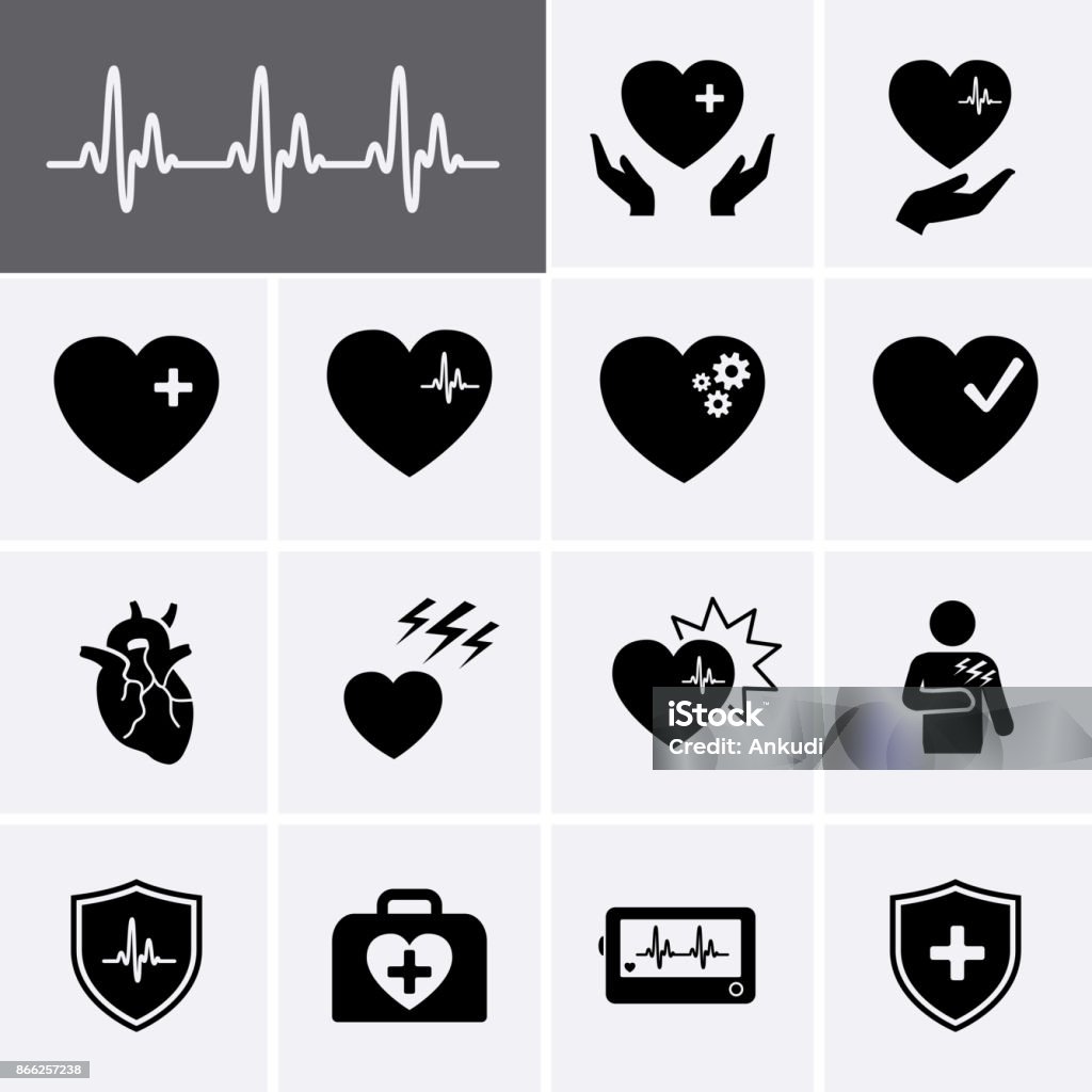 Heart Icons Heart Icons. Vector set Icon Symbol stock vector