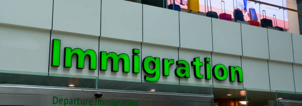 istock immigration at the air port international 866259914