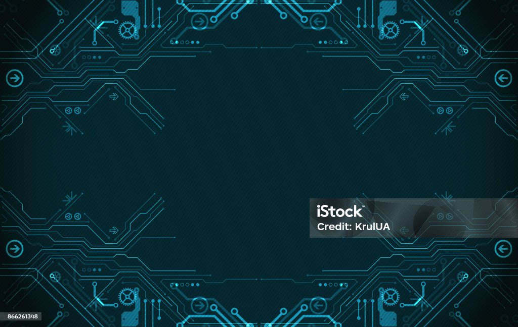 Hi-tech digital technology and engineering theme Vector illustration, Hi-tech digital technology and engineering theme Backgrounds stock vector