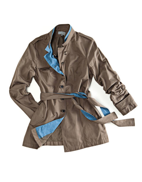 istock Trench coat isolated on white background 866264846