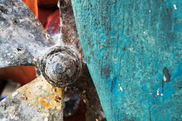 Weathered base of a rowboat for use as a background.