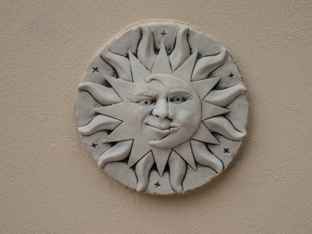 istock symbol sun and moon made of ceramics on a wall 866275738