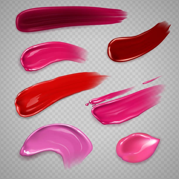 Lipsticks strokes set Lipsticks strokes set in vector for sale flash stock illustrations