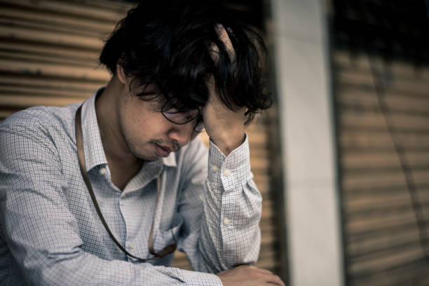 istock business man is stressed from his work. depression and anxiety concept. 866299204