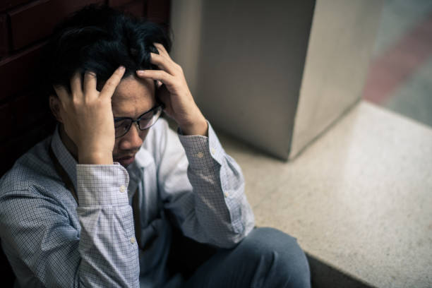 istock business man is stressed from his work. depression and anxiety concept. 866300004