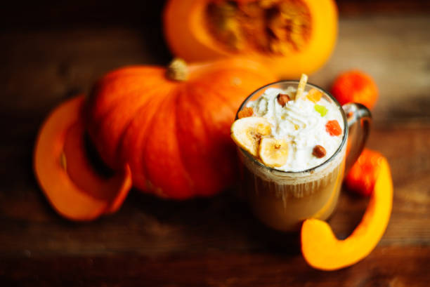 istock pumpkin latte smoothies with spices and spicy 866310838