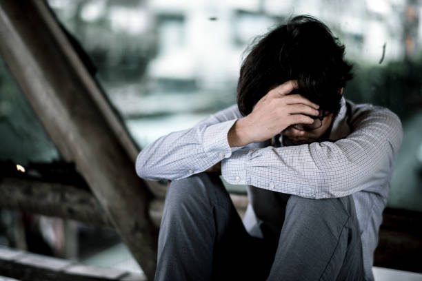 istock business man is stressed from his work. depression and anxiety concept. 866311050