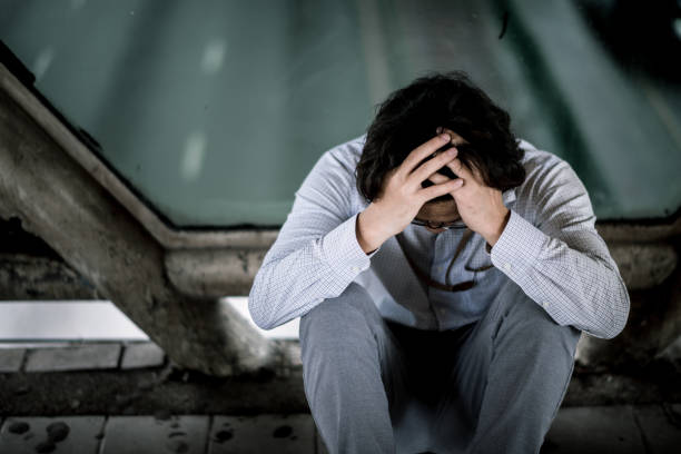 istock business man is stressed from his work. depression and anxiety concept. 866311752