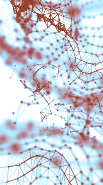 istock Abstract geometry surfaces, lines and points background, Used as digital wallpaper and technology background. 3d rendering 866314964