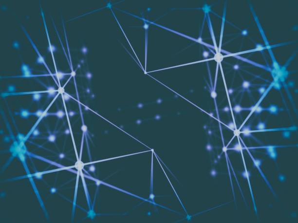 istock Abstract geometry surfaces, lines and points background, Used as digital wallpaper and technology background. 3d rendering 866314994