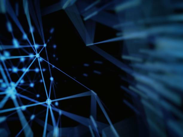 istock Abstract geometry surfaces, lines and points background, Used as digital wallpaper and technology background. 3d rendering 866315054