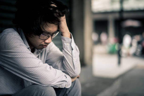 istock business man is stressed from his work. depression and anxiety concept. 866317506