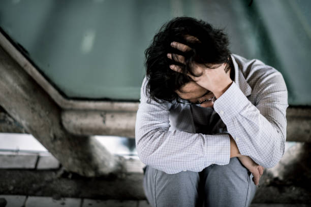 istock business man is stressed from his work. depression and anxiety concept. 866318622