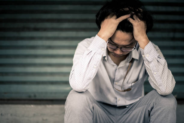 istock business man is stressed from his work. depression and anxiety concept. 866318880