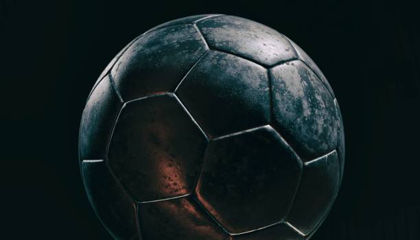 istock Silver soccer ball on various material and background, 3d rendering 866325792