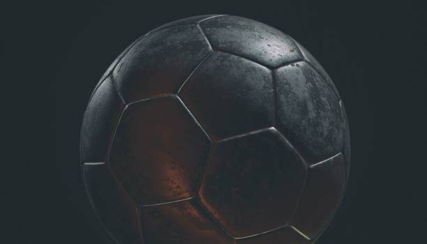 istock Silver soccer ball on various material and background, 3d rendering 866325822