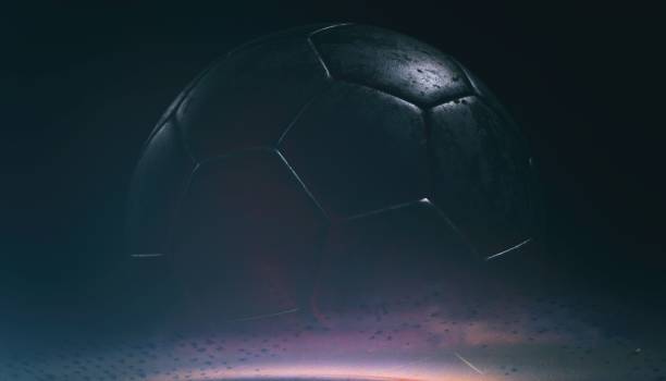 istock Silver soccer ball on various material and background, 3d rendering 866325824