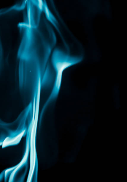 istock abstract background of blue flame fire on black background 866326534