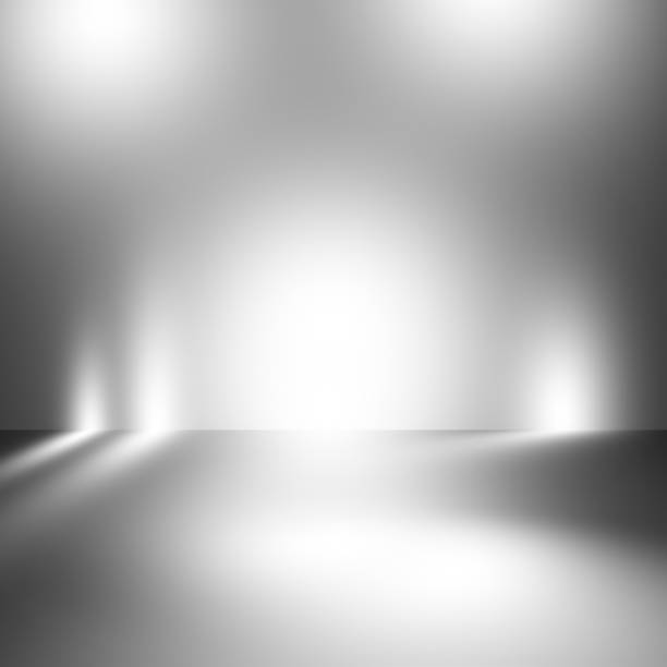 istock Gray empty room studio gradient with spotlight used for background and display your product 866328820