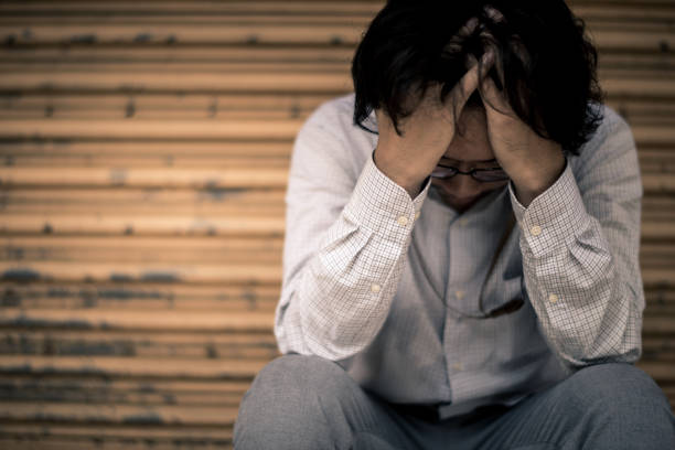 istock business man is stressed from his work. depression and anxiety concept. 866328922