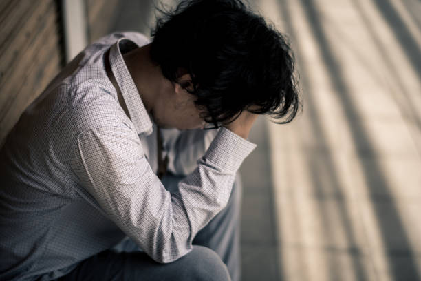 istock business man is stressed from his work. depression and anxiety concept. 866329316