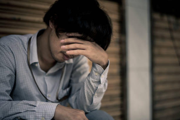 istock business man is stressed from his work. depression and anxiety concept. 866331996