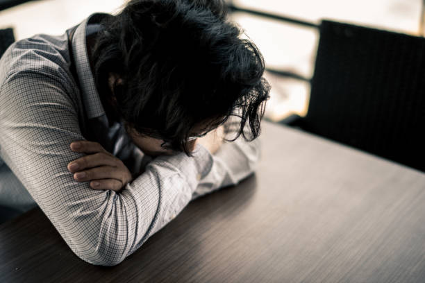 istock business man is stressed from his work. depression and anxiety concept. 866332162