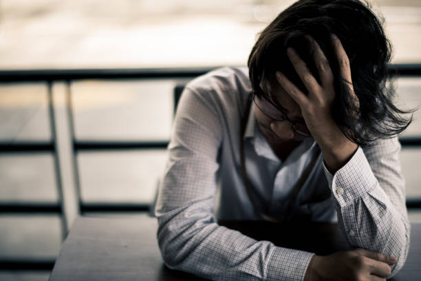 istock business man is stressed from his work. depression and anxiety concept. 866332636