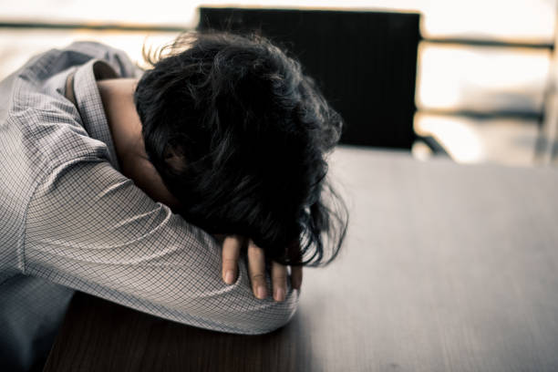 istock business man is stressed from his work. depression and anxiety concept. 866335336